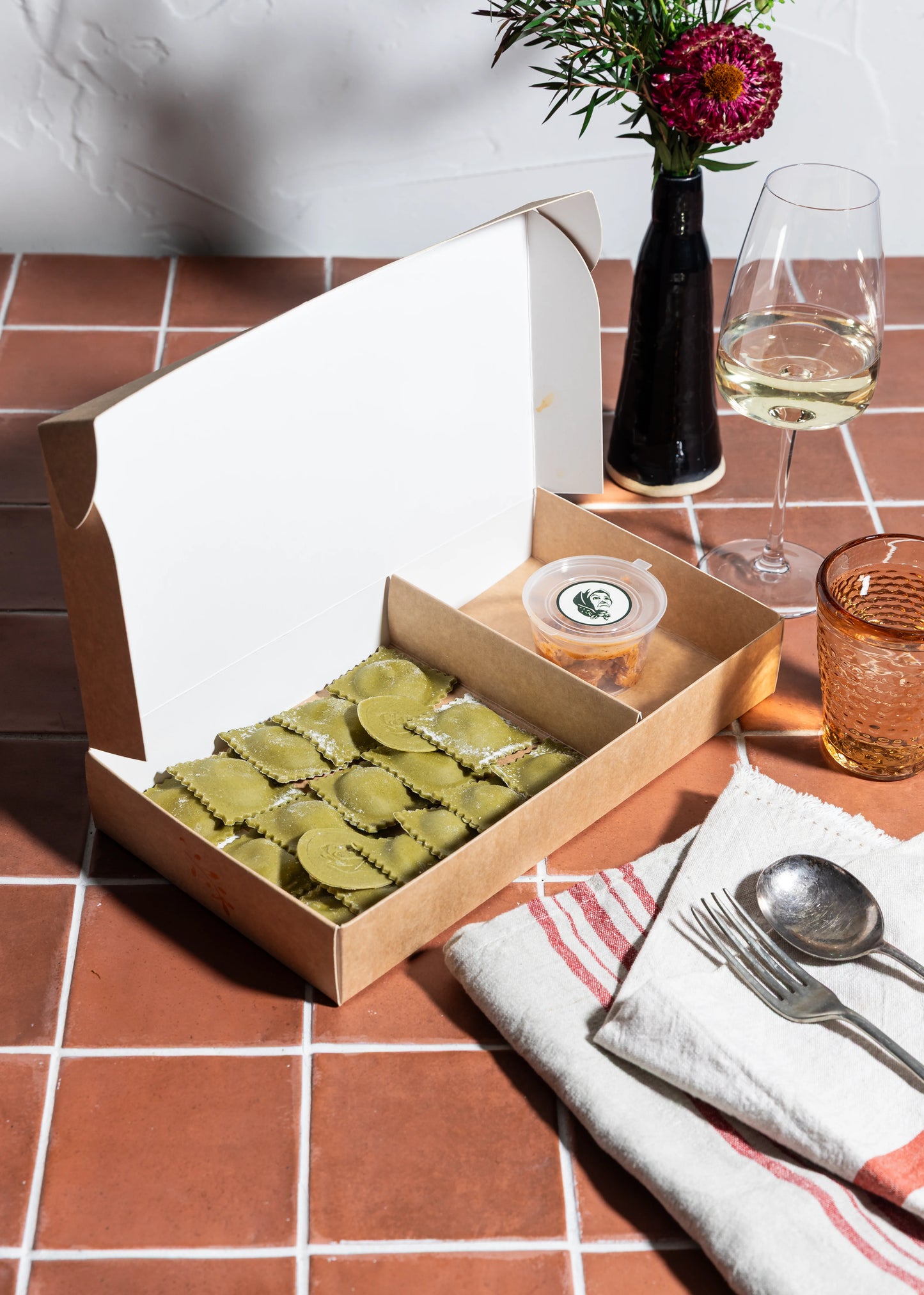 Spinach & Prosciutto Ravioli Kit